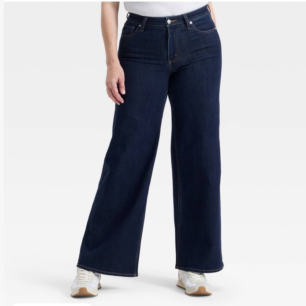 Universal Thread Dark Indigo Wide-Leg Jeans